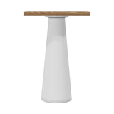 Container Bar Table: Square + Natural Oil + White