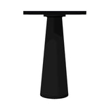 Container Bar Table: Square + Jet Black + Black