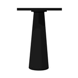 Container Bar Table: Square + Black Stained + Black