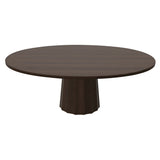 Container Oval Table: Small + Bodhi Cover + Cinnamon Stained + Cinnamon