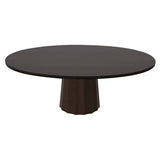 Container Oval Table: Small + Bodhi Cover + Wenge Stained + Cinnamon
