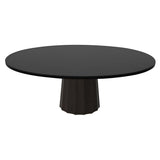 Container Oval Table: Small + Bodhi Cover + Black Stained + Cinnamon