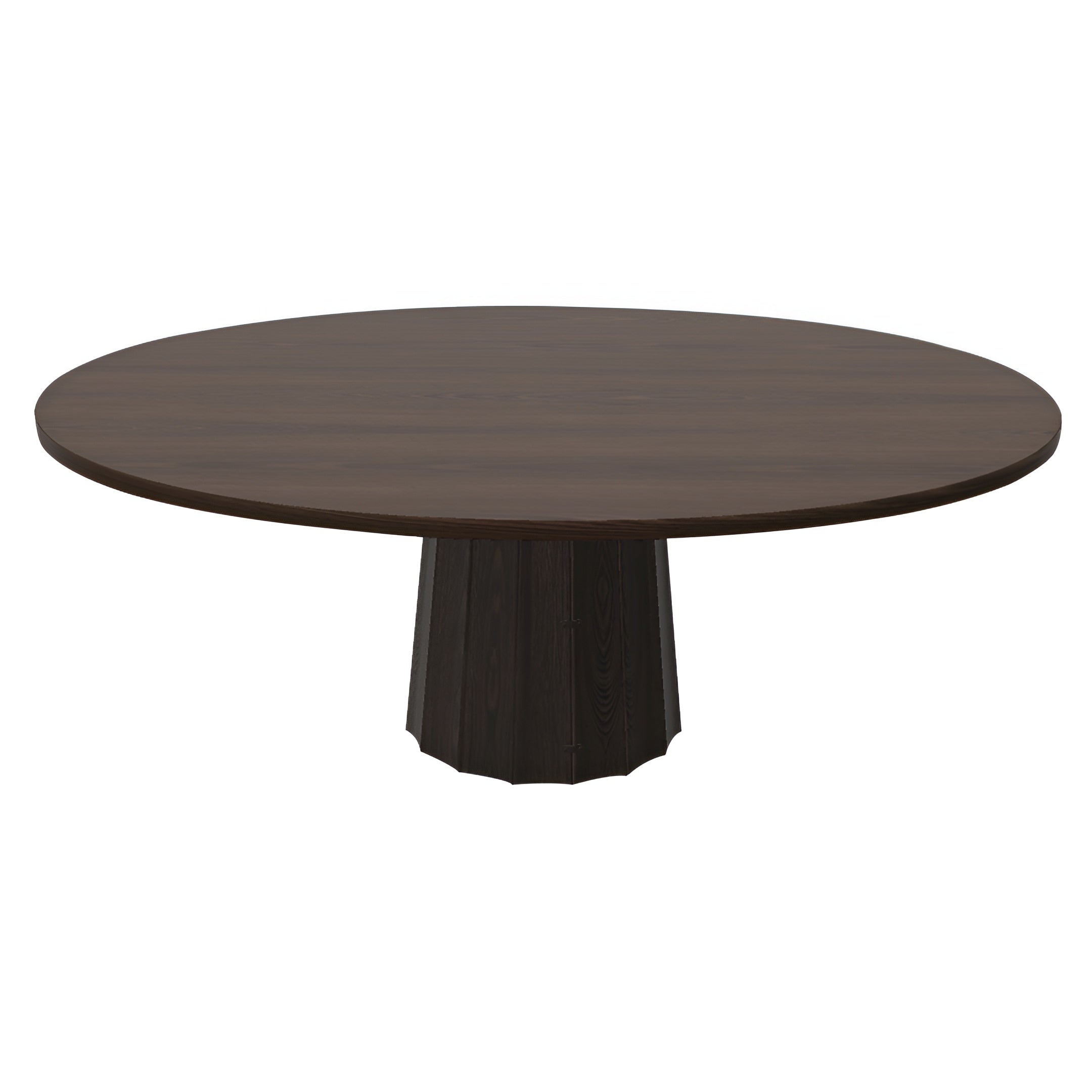 Container Oval Table: Small + Bodhi Cover + Cinnamon Stained + Wenge