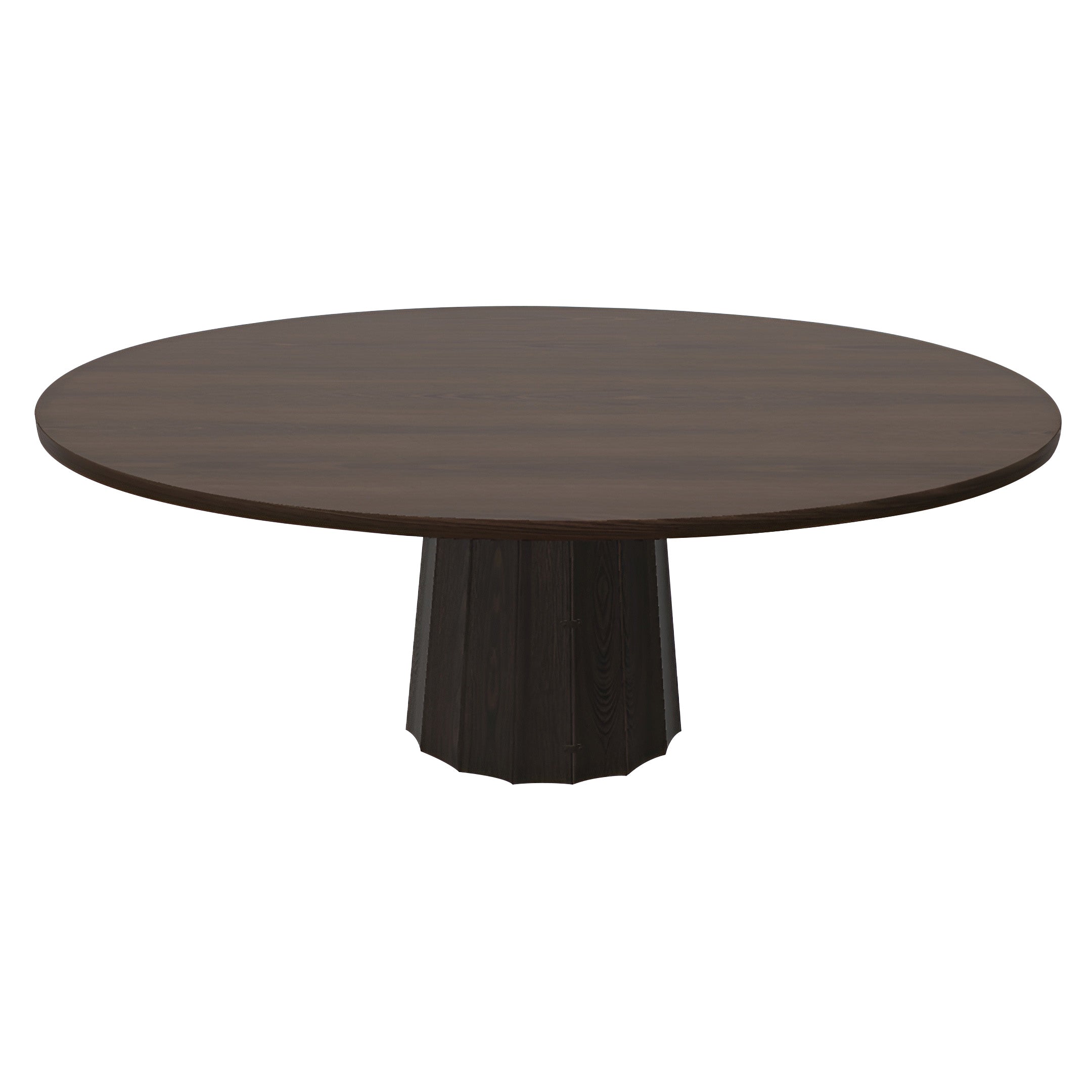 Container Oval Table: Small + Bodhi Cover + Cinnamon Stained + Wenge