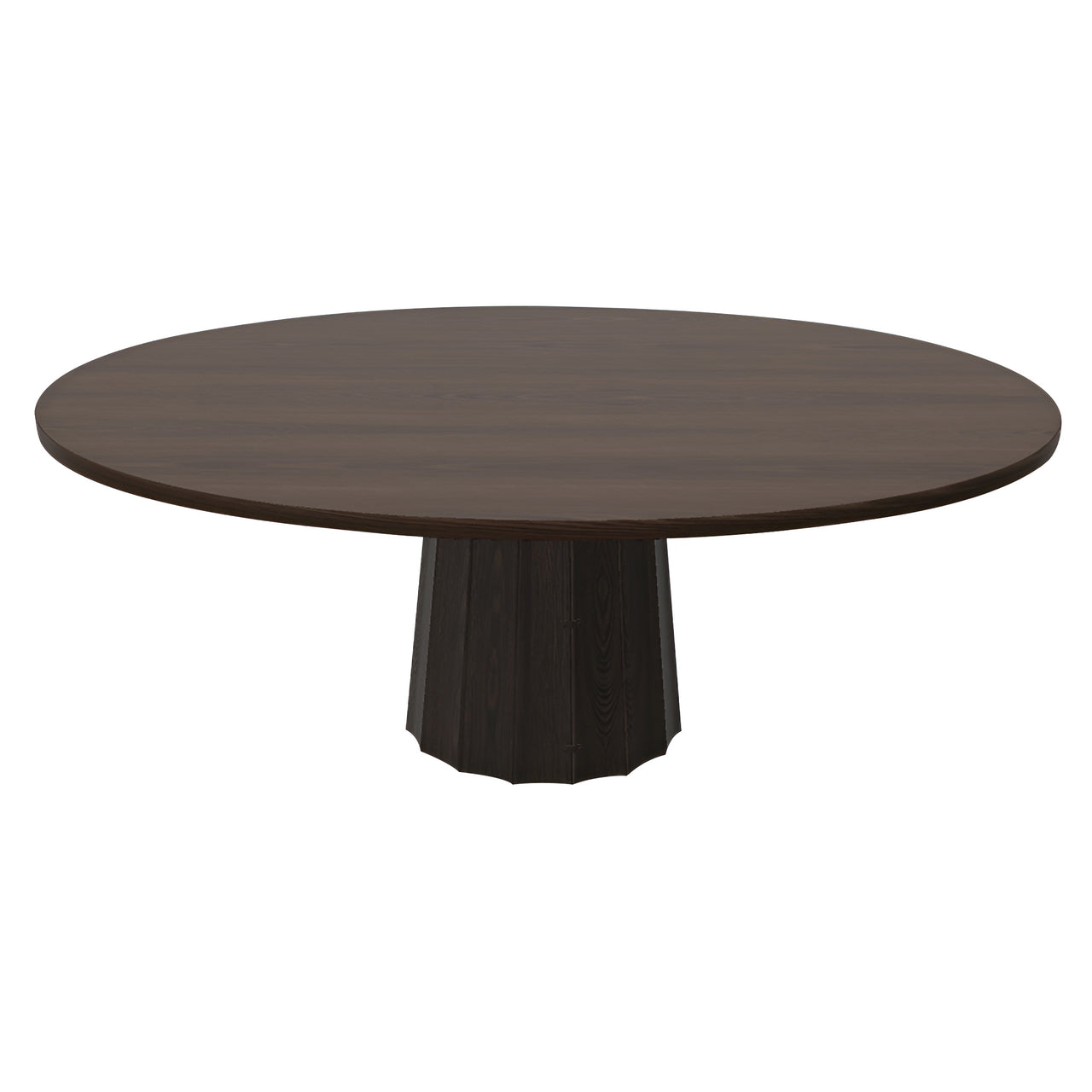 Container Oval Table: Small + Bodhi Cover + Cinnamon Stained + Wenge