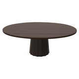 Container Oval Table: Small + Bodhi Cover + Cinnamon Stained + Wenge