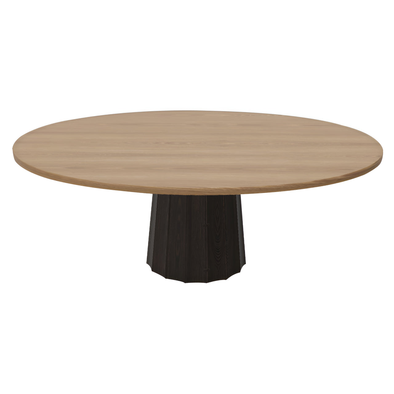 Container Oval Table: Small + Bodhi Cover + Natural Oil + Wenge