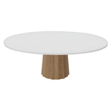 Container Oval Table: Small + Bodhi Cover + Traffic White + Natural Oil