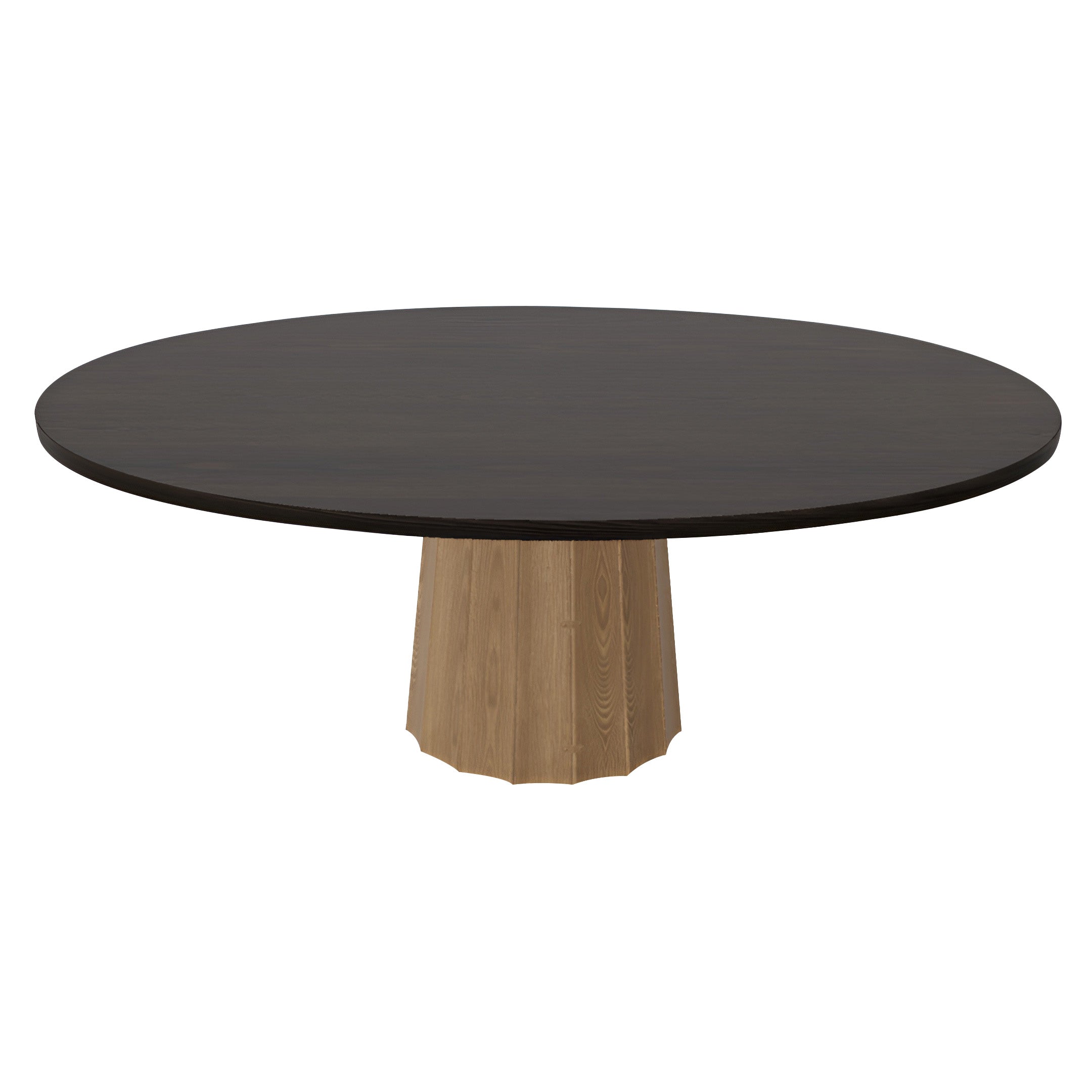Container Oval Table: Small + Bodhi Cover + Wenge Stained + Natural Oil