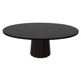 Container Oval Table: Small + Bodhi Cover + Black Stained + Wenge