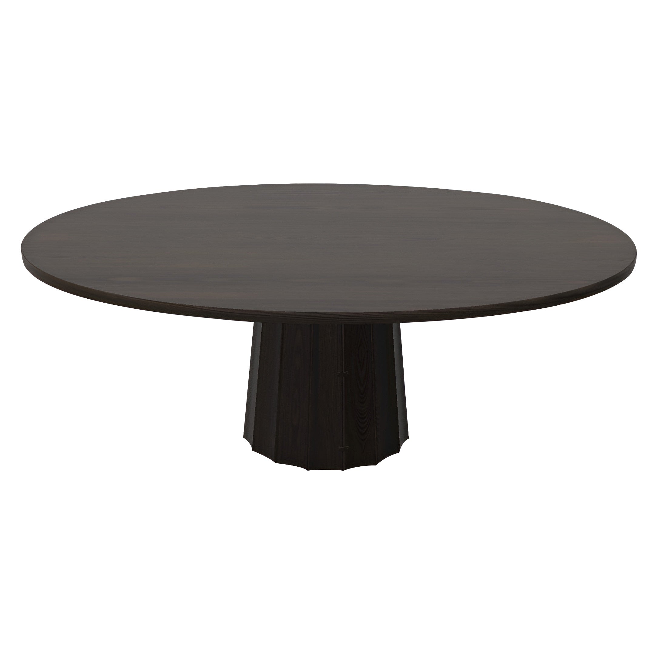 Container Oval Table: Small + Bodhi Cover + Grey Stained + Wenge