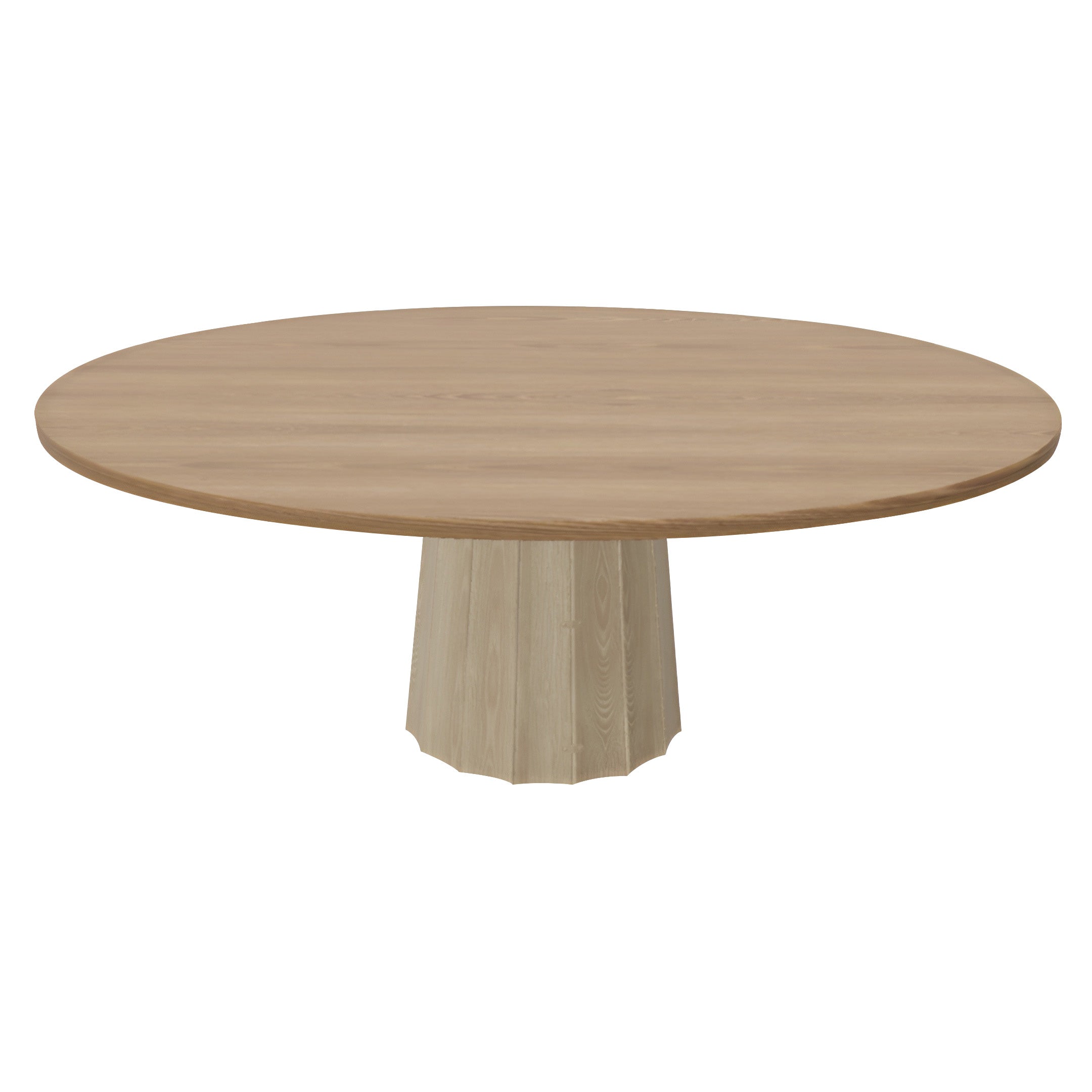 Container Oval Table: Small + Bodhi Cover + Natural Oil + White wash