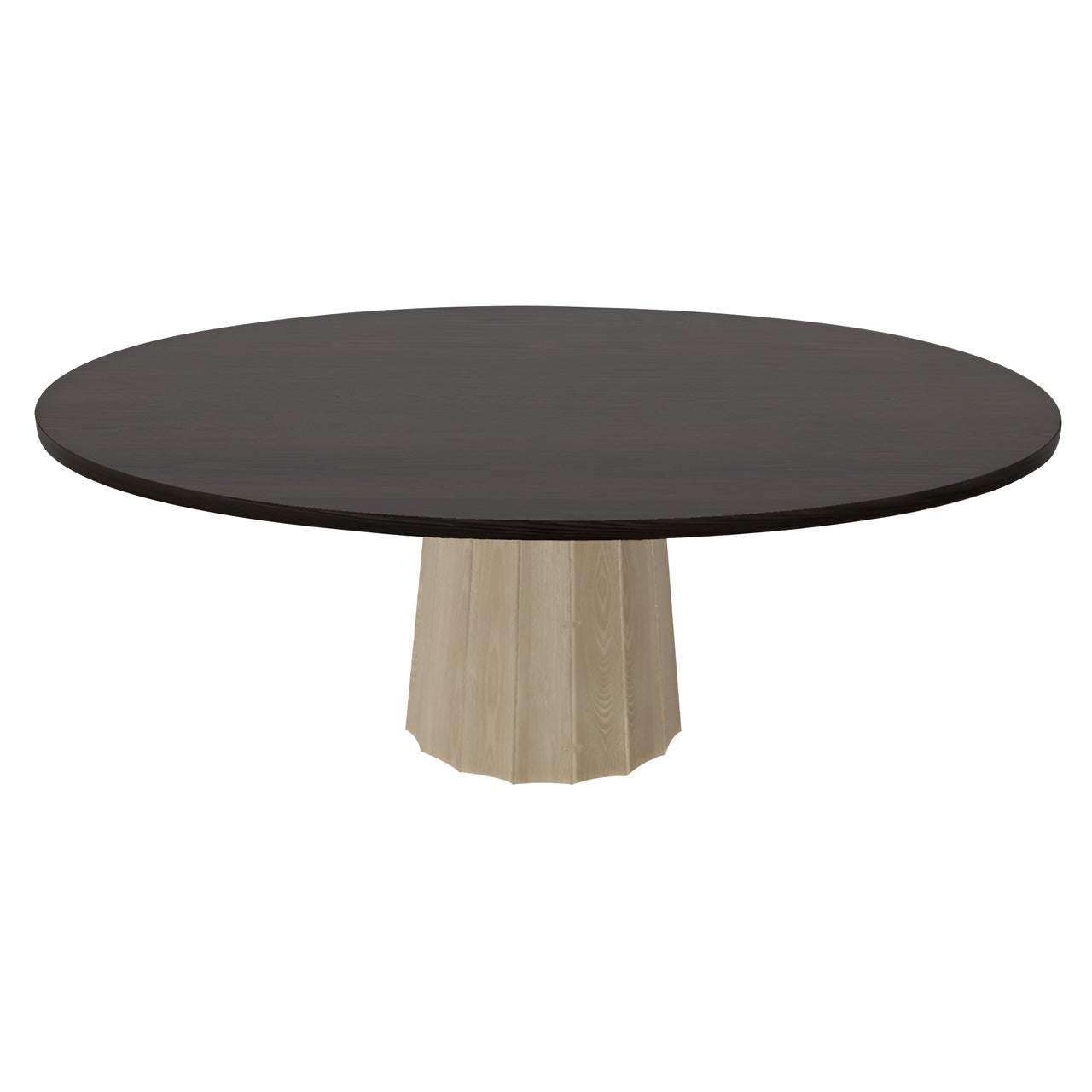 Container Oval Table: Small + Bodhi Cover + Grey Stained + White wash