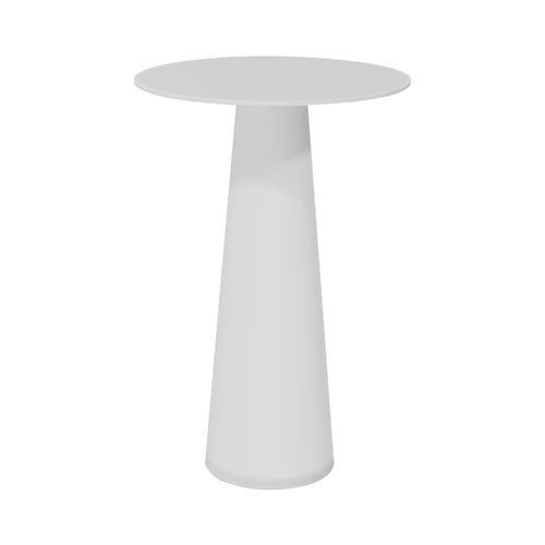 Container HPL Bar Table: Round + White + White
