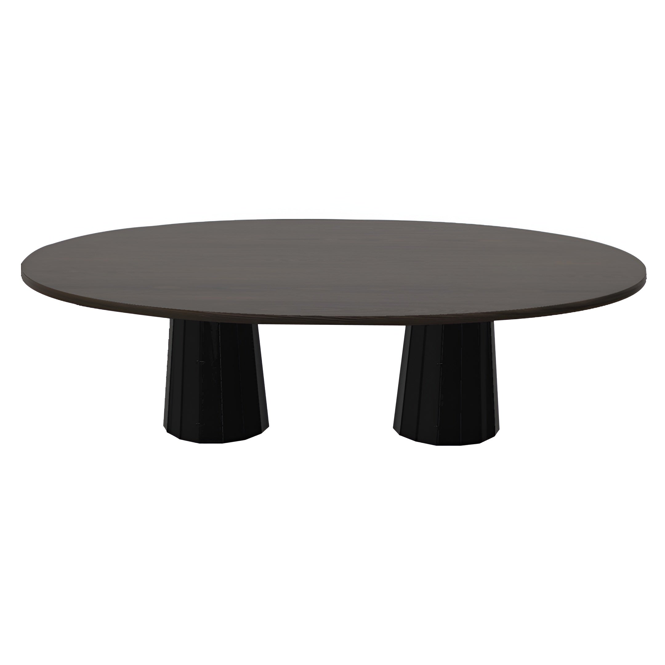 Container Oval Table: Large + Bodhi Cover + Wenge Stained + Grey