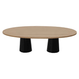 Container Oval Table: Large + Bodhi Cover + Natural Oil + Grey