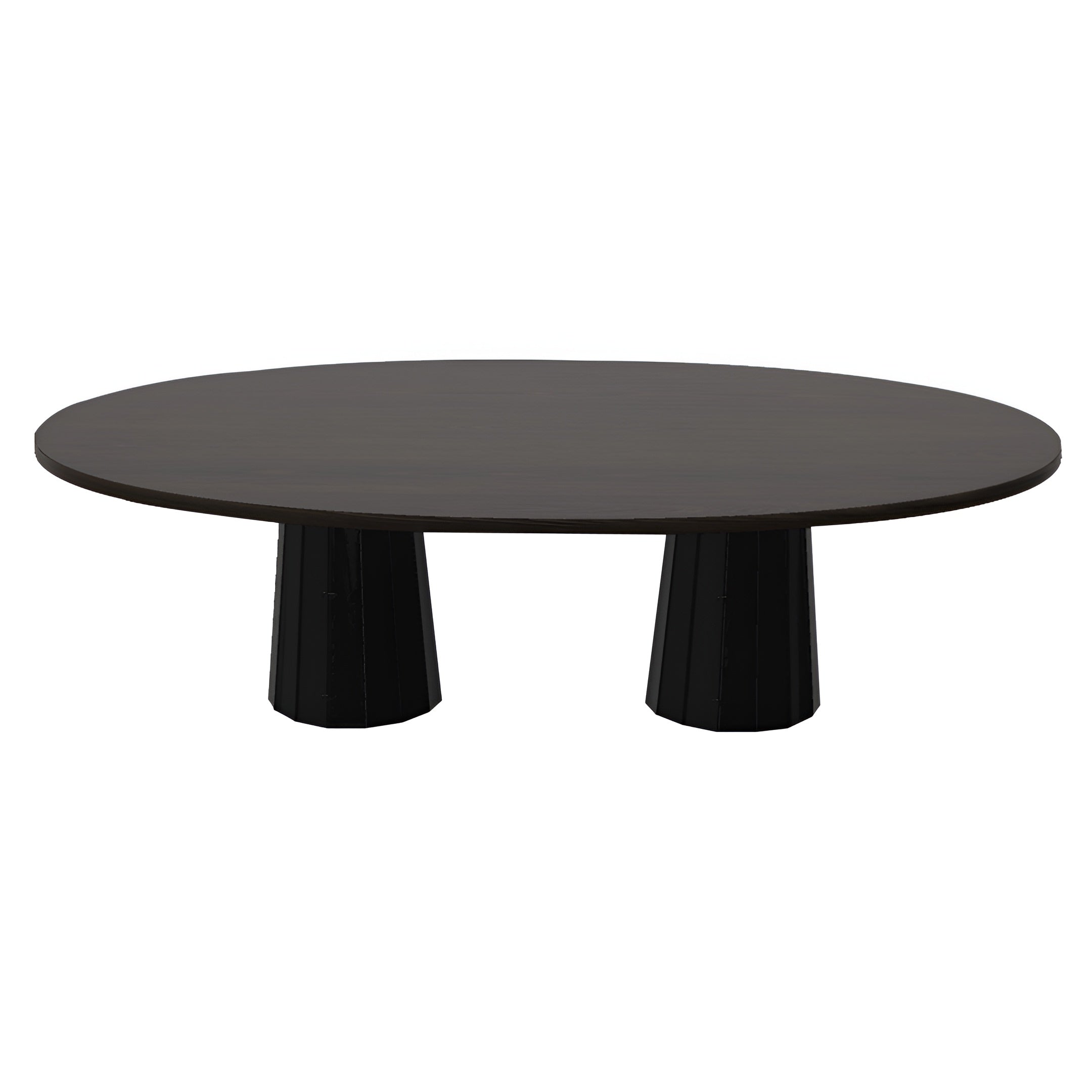 Container Oval Table: Large + Bodhi Cover + Wenge Stained + Grey
