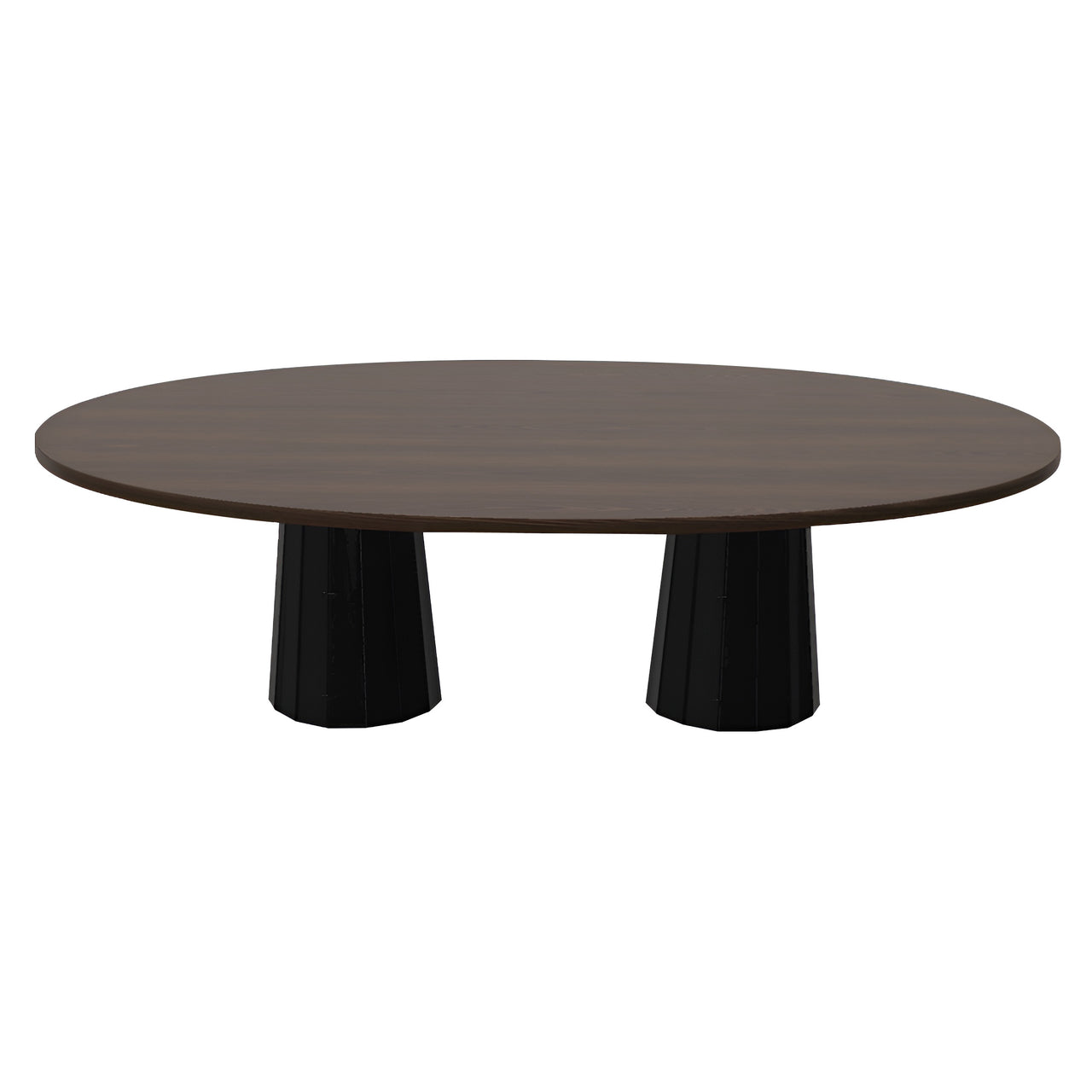 Container Oval Table: Large + Bodhi Cover + Cinnamon Stained + Black