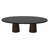 Container Oval Table: Large + Bodhi Cover + Black Stained + Cinnamon