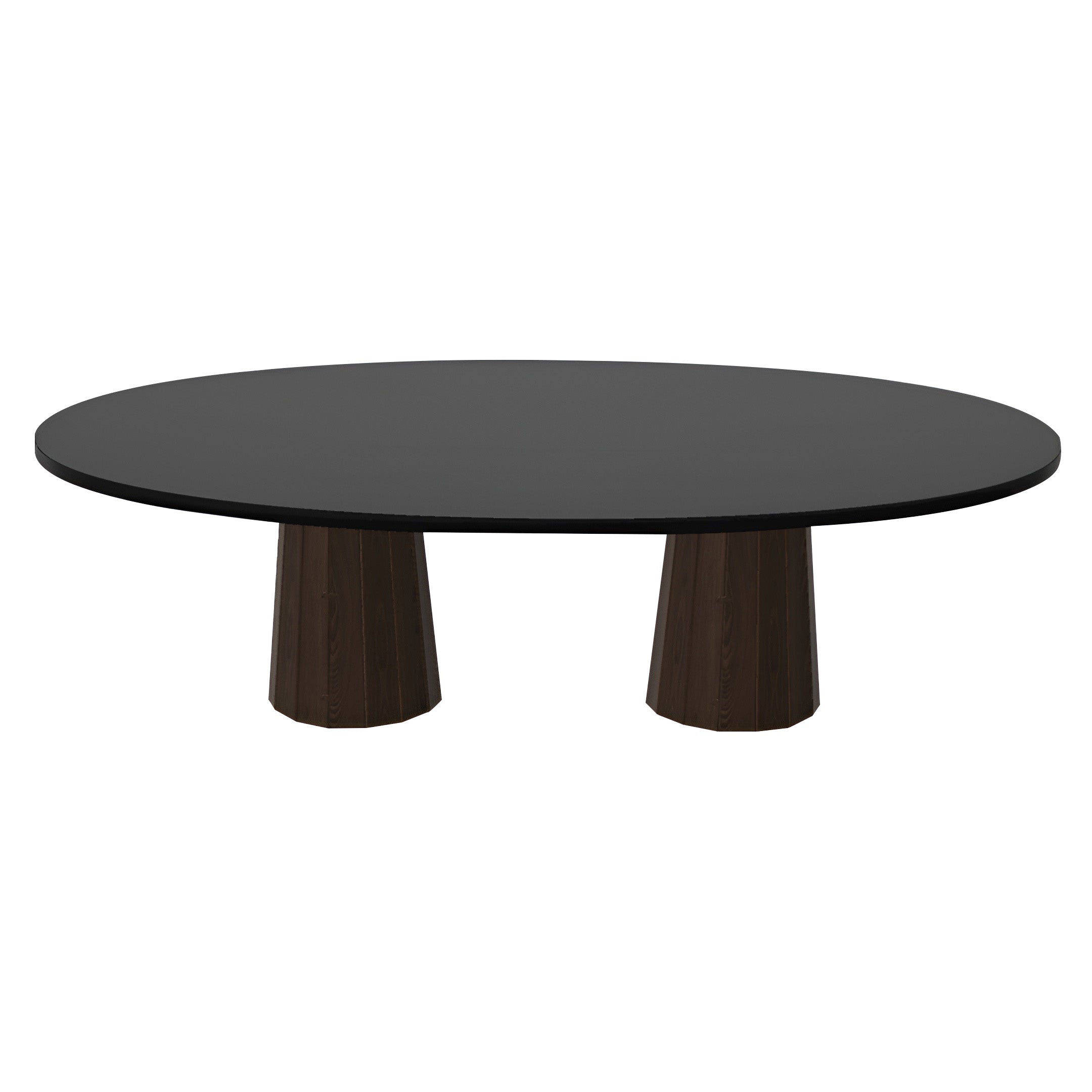 Container Oval Table: Large + Bodhi Cover + Black Stained + Cinnamon