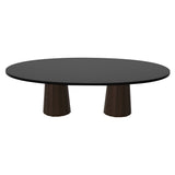 Container Oval Table: Large + Bodhi Cover + Black Stained + Cinnamon