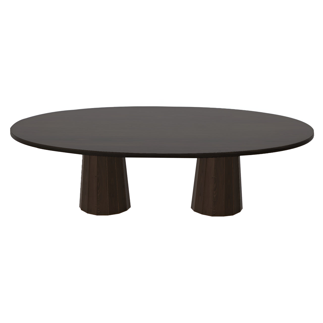 Container Oval Table: Large + Bodhi Cover + Wenge Stained + Cinnamon