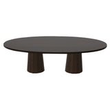 Container Oval Table: Large + Bodhi Cover + Wenge Stained + Cinnamon