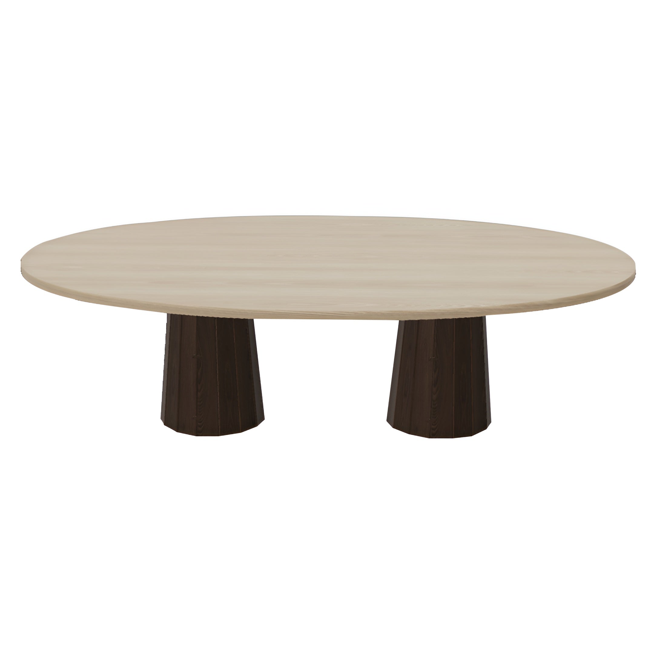 Container Oval Table: Large + Bodhi Cover+ White Wash Stained + Cinnamon