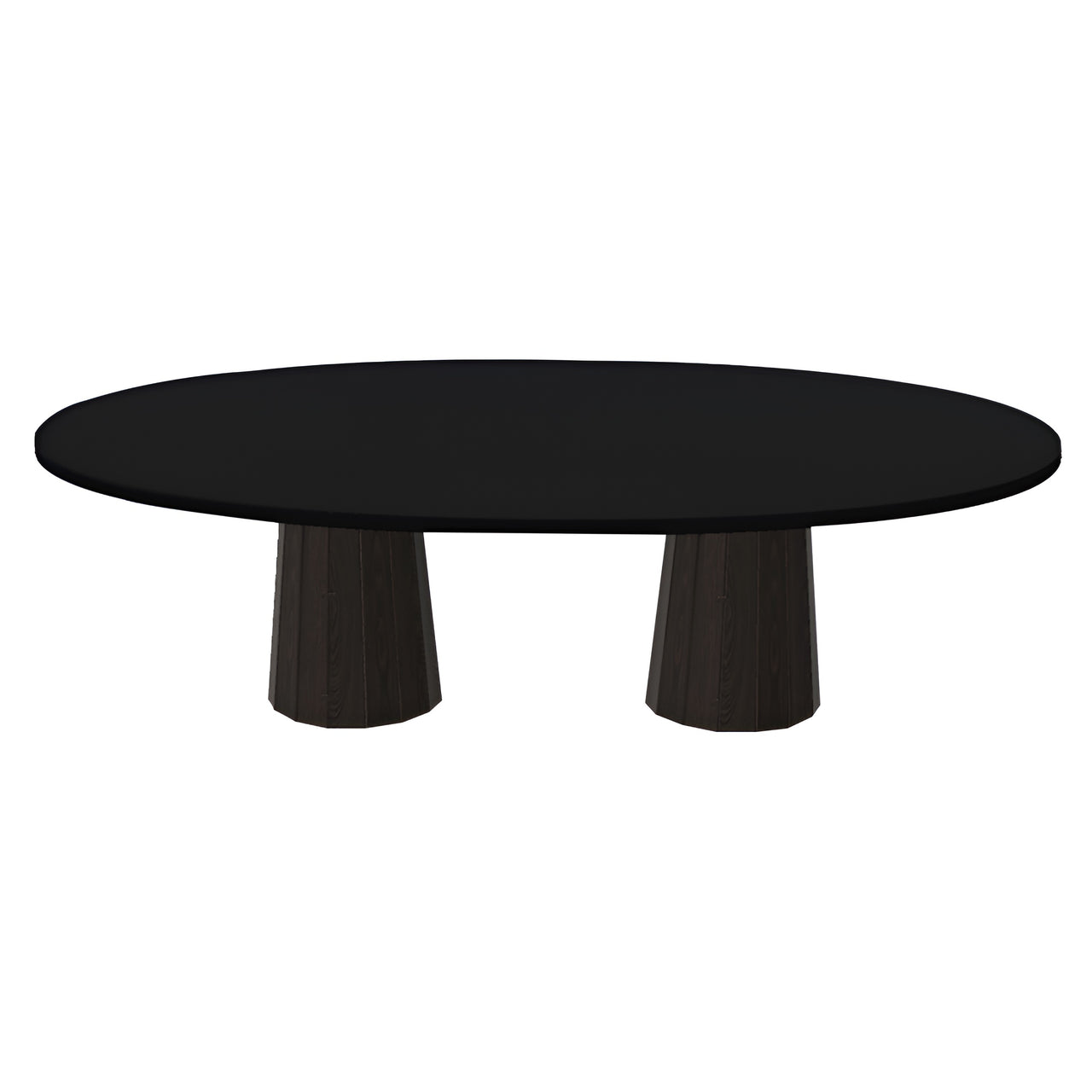 Container Oval Table: Large + Bodhi Cover + Jet Black + Cinnamon