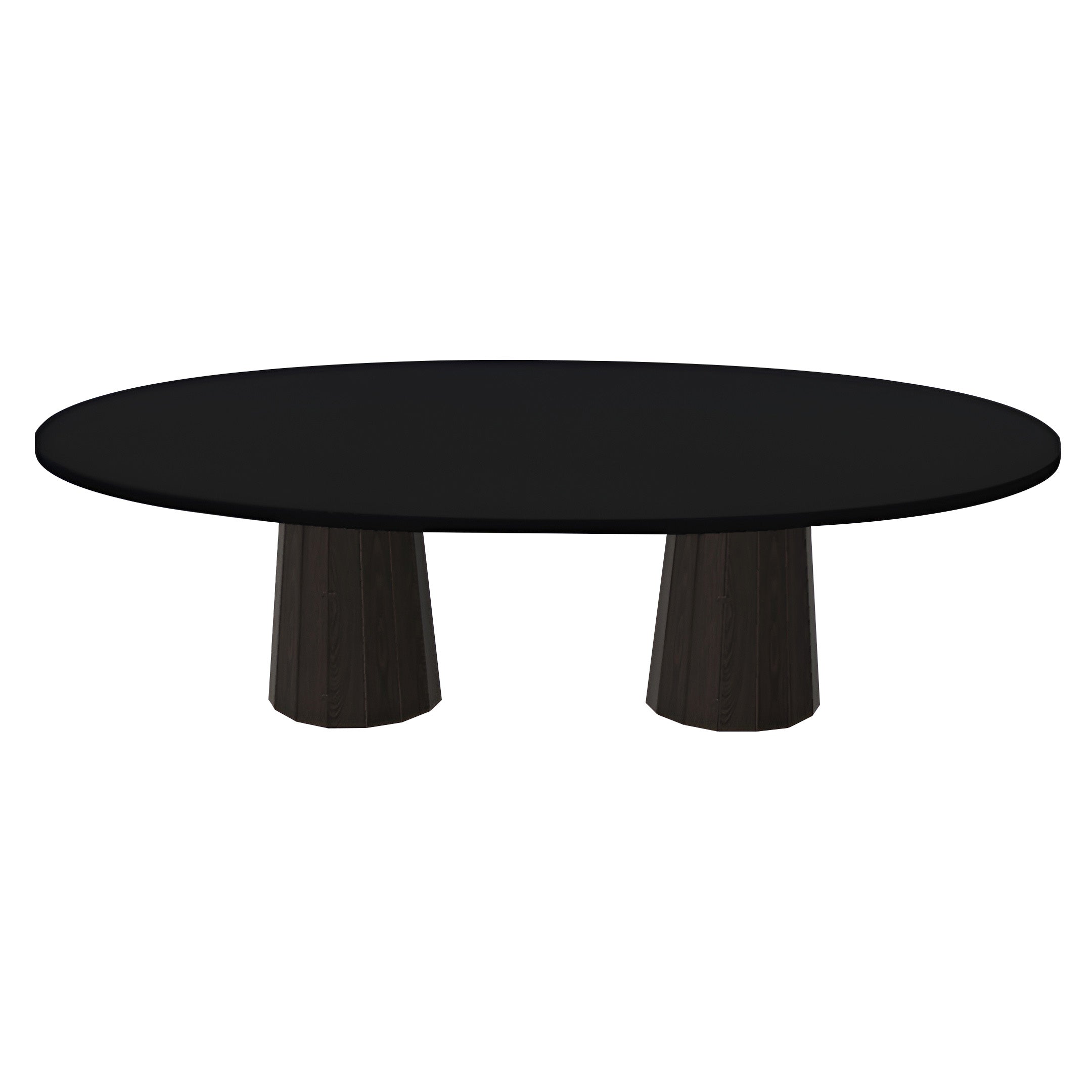 Container Oval Table: Large + Bodhi Cover + Jet Black + Cinnamon