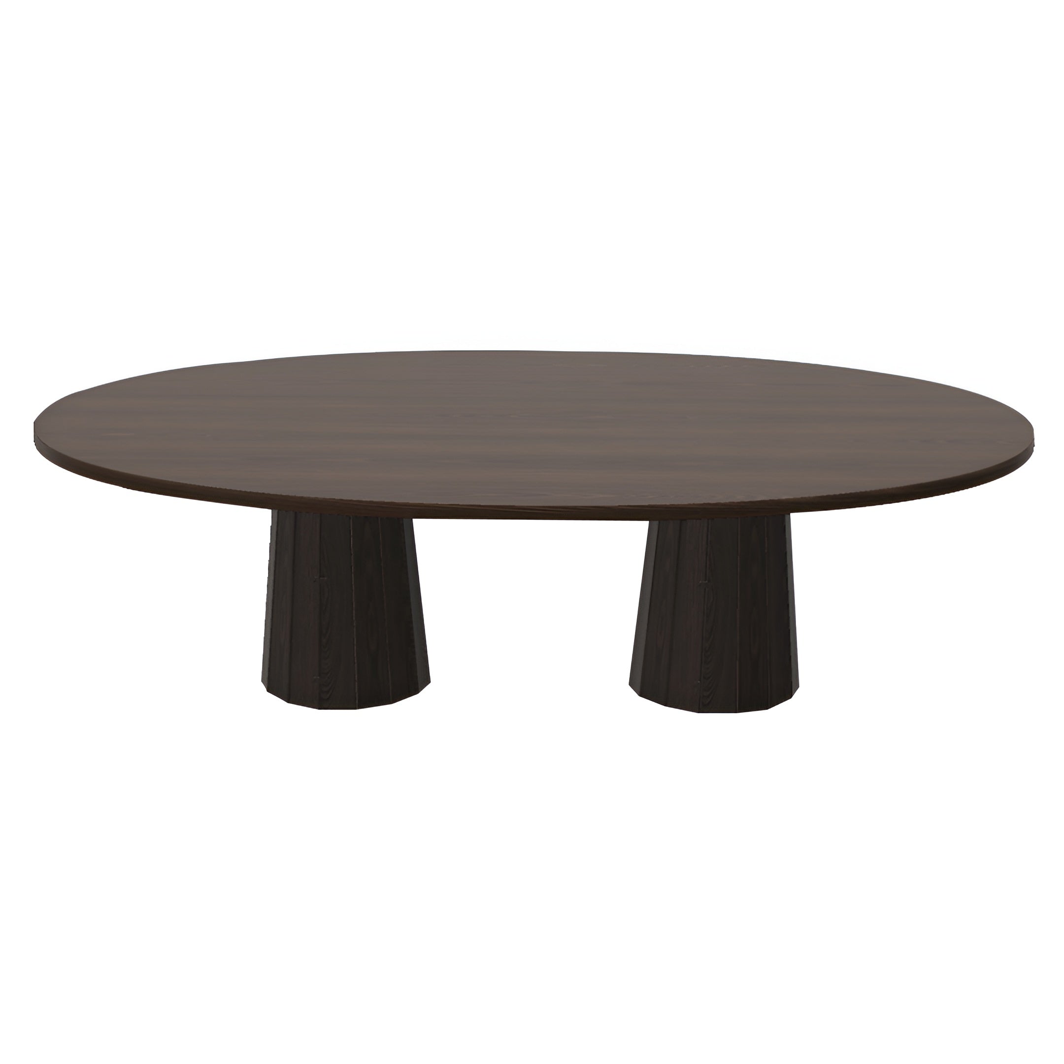 Container Oval Table: Large + Bodhi Cover + Cinnamon Stained + Grey