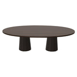 Container Oval Table: Large + Bodhi Cover + Cinnamon Stained + Grey