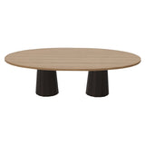 Container Oval Table: Large + Bodhi Cover + Natural Oil + Cinnamon