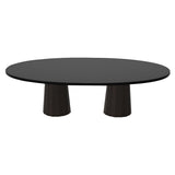 Container Oval Table: Large + Bodhi Cover + Black Stained + Cinnamon