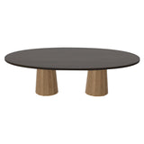 Container Oval Table: Large + Bodhi Cover + Grey Stained + Natural Oil