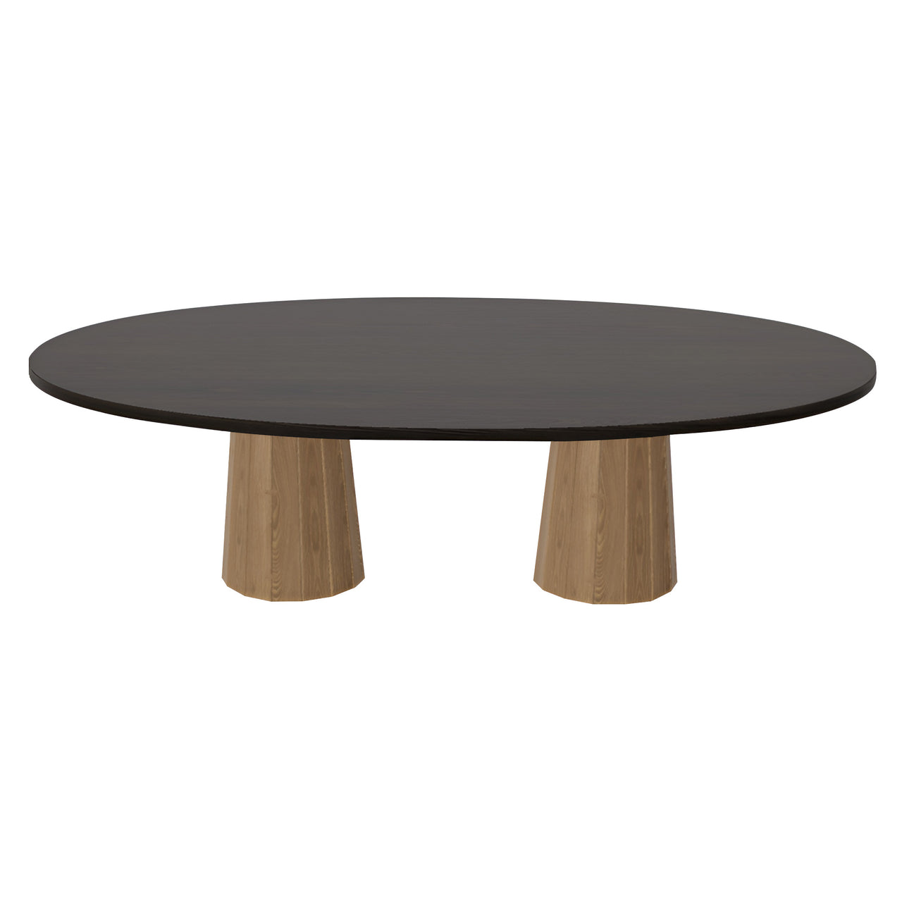 Container Oval Table: Large + Bodhi Cover + Wenge Stained + Natural Oil