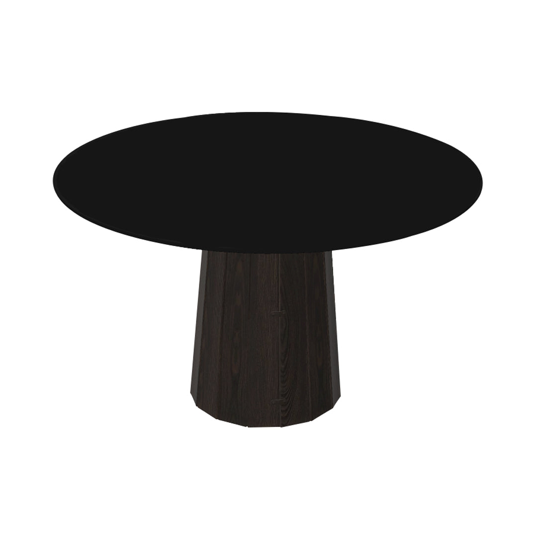 Container HPL Round Table: Medium + Bodhi Cover + Black + Grey