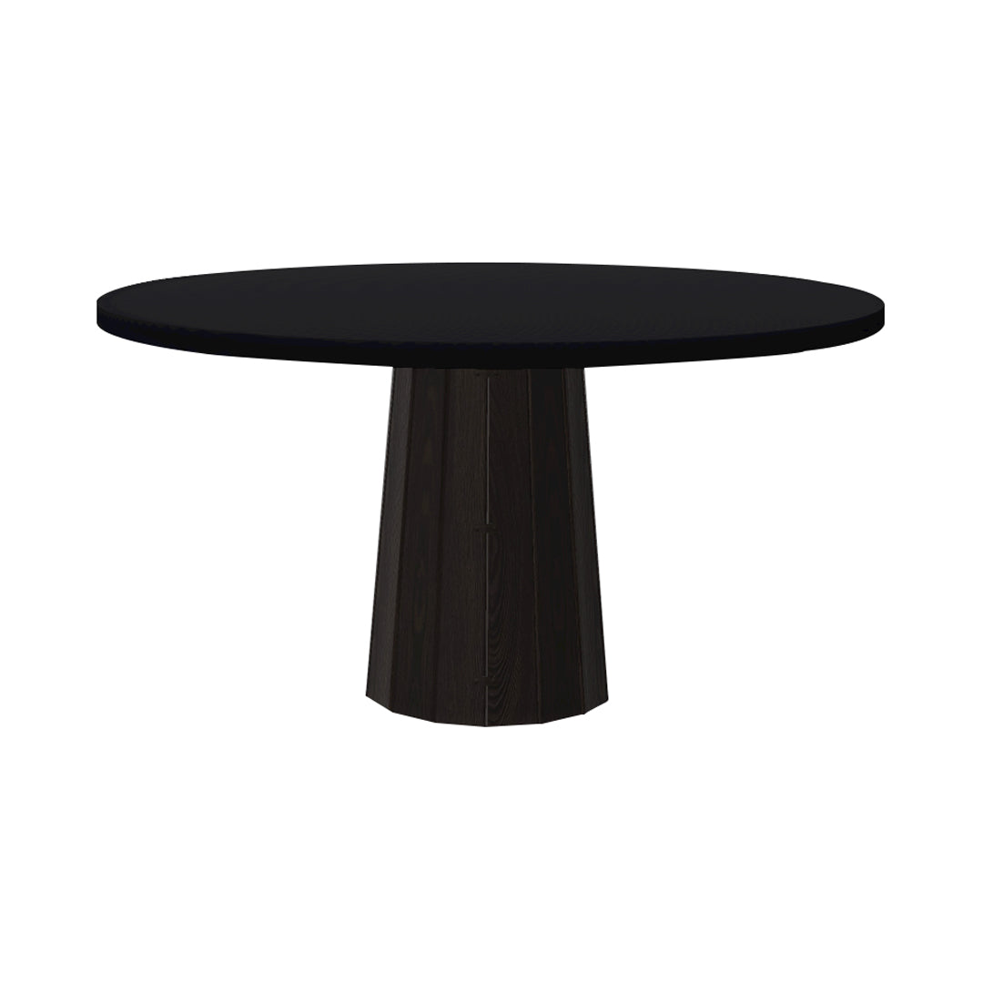 Container Round Table: Large + Bodhi Cover + Jet Black + Wenge