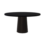 Container Round Table: Large + Bodhi Cover + Jet Black + Wenge