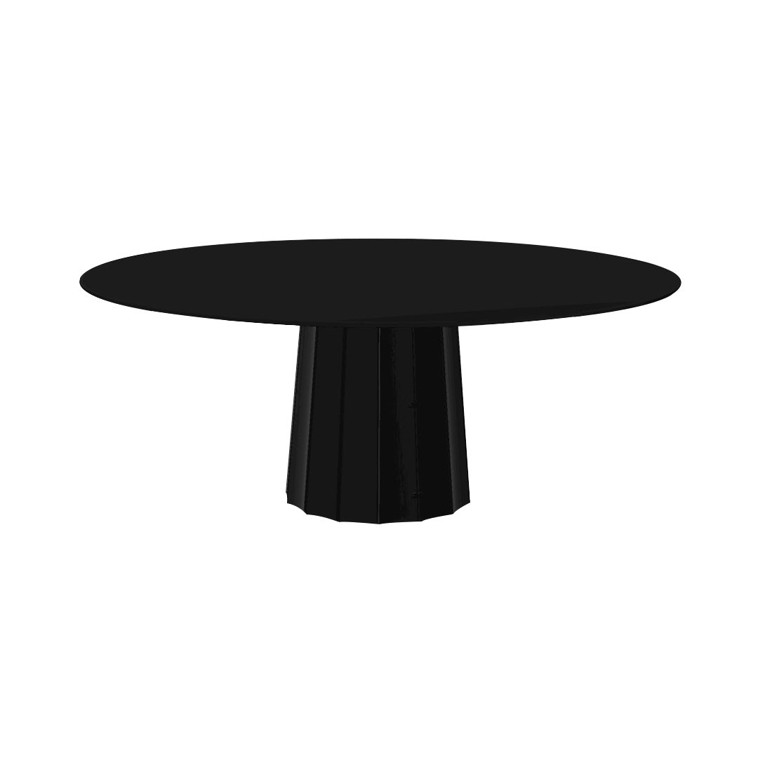 Container HPL Round Table: XXL + Bodhi Cover + Black + Black