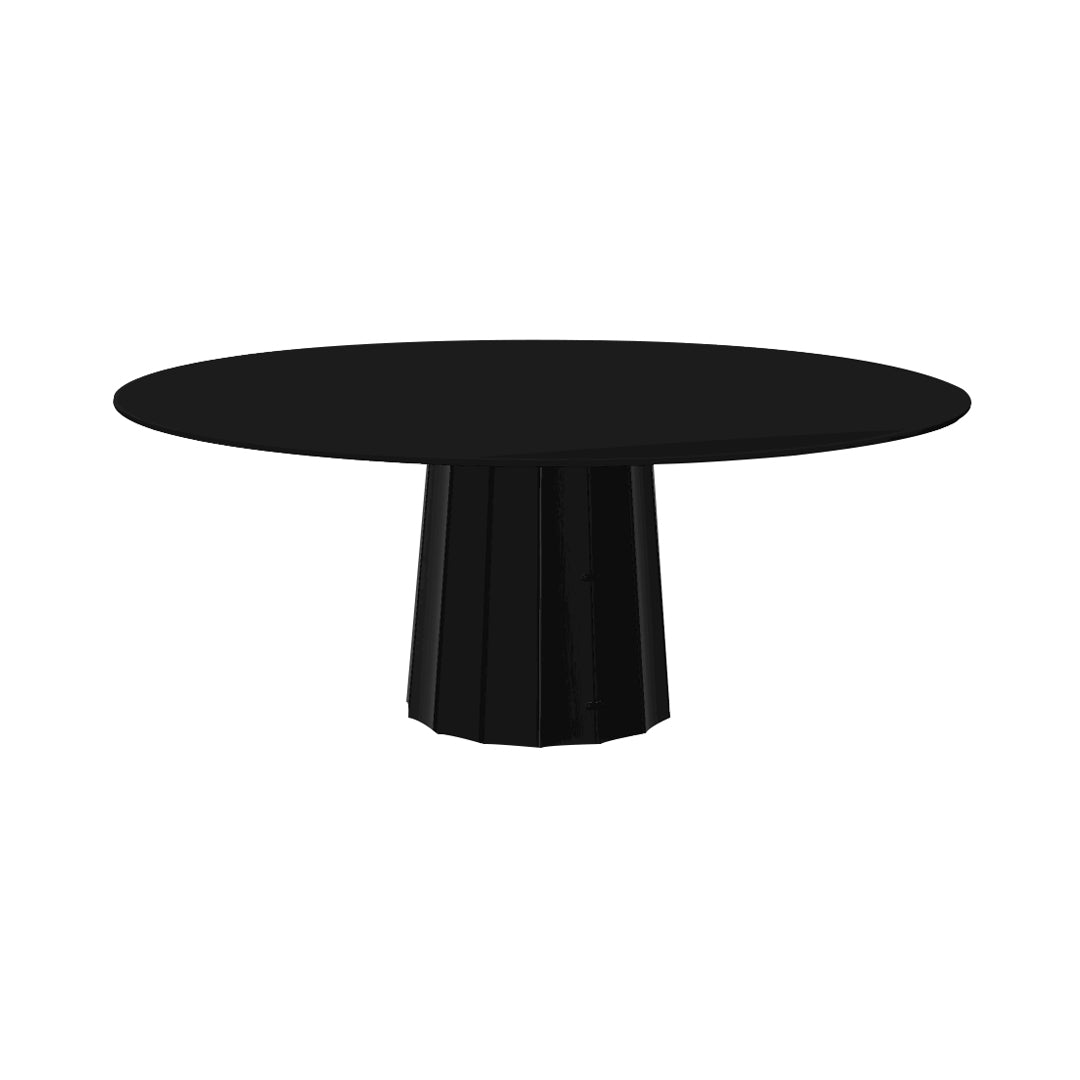 Container HPL Round Table: XXL + Bodhi Cover + Black + Black