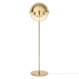 Multi-Lite Floor Lamp: Brass + Shiny Brass
