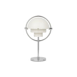 Multi-Lite Portable Lamp: Chrome + White Semi Matt