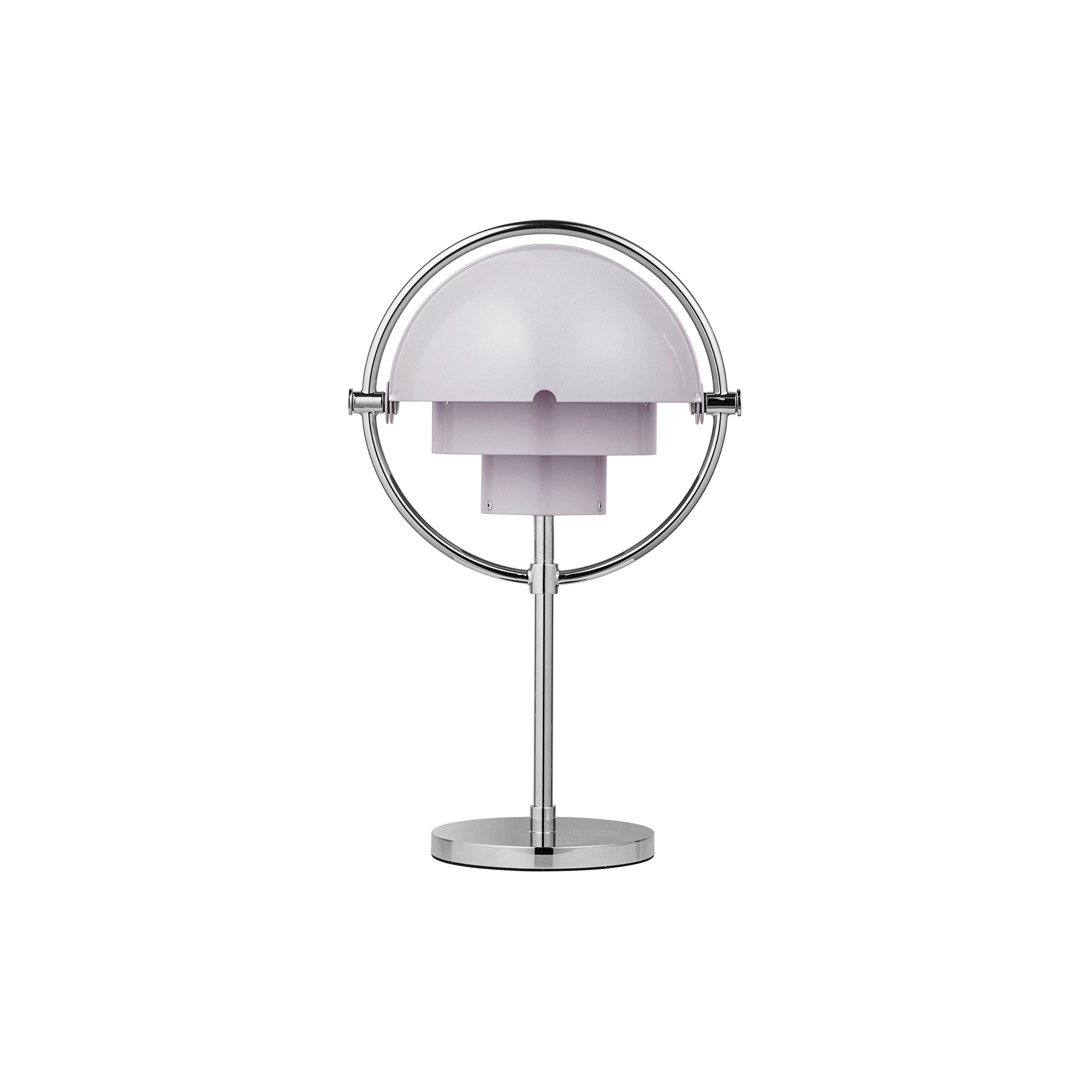 Multi-Lite Portable Lamp: Chrome + Pale Lilac
