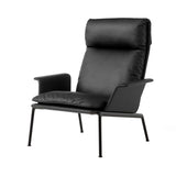 Muno Highback Lounge Armchair: LN17 + Warm Black