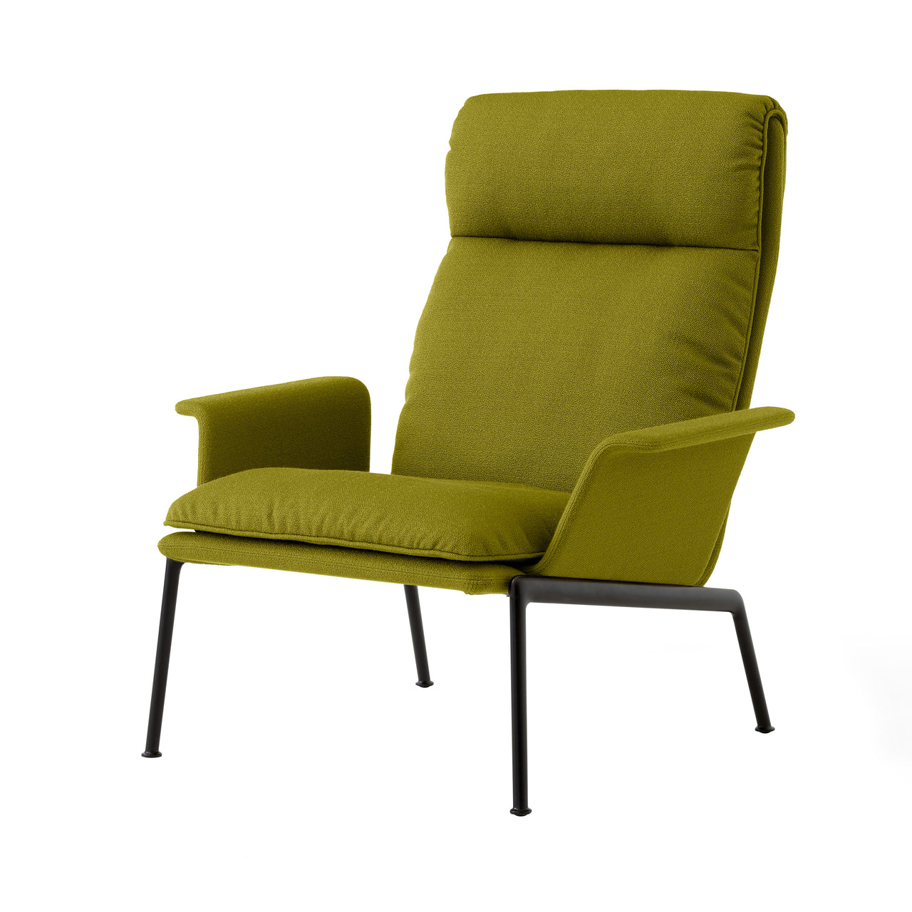 Muno Highback Lounge Armchair: LN17 + Warm Black