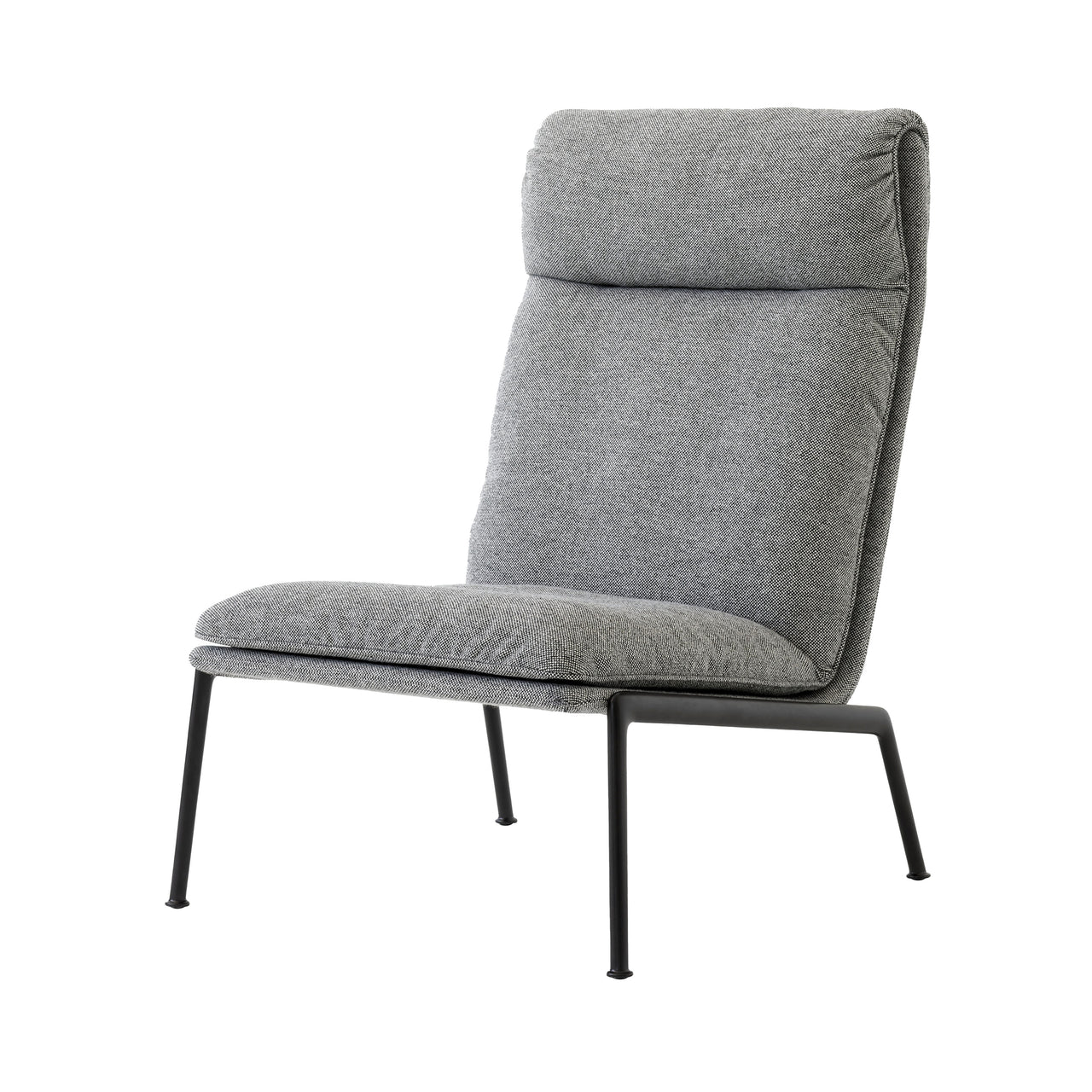 Muno Highback Lounge Chair: LN16 + Warm Black