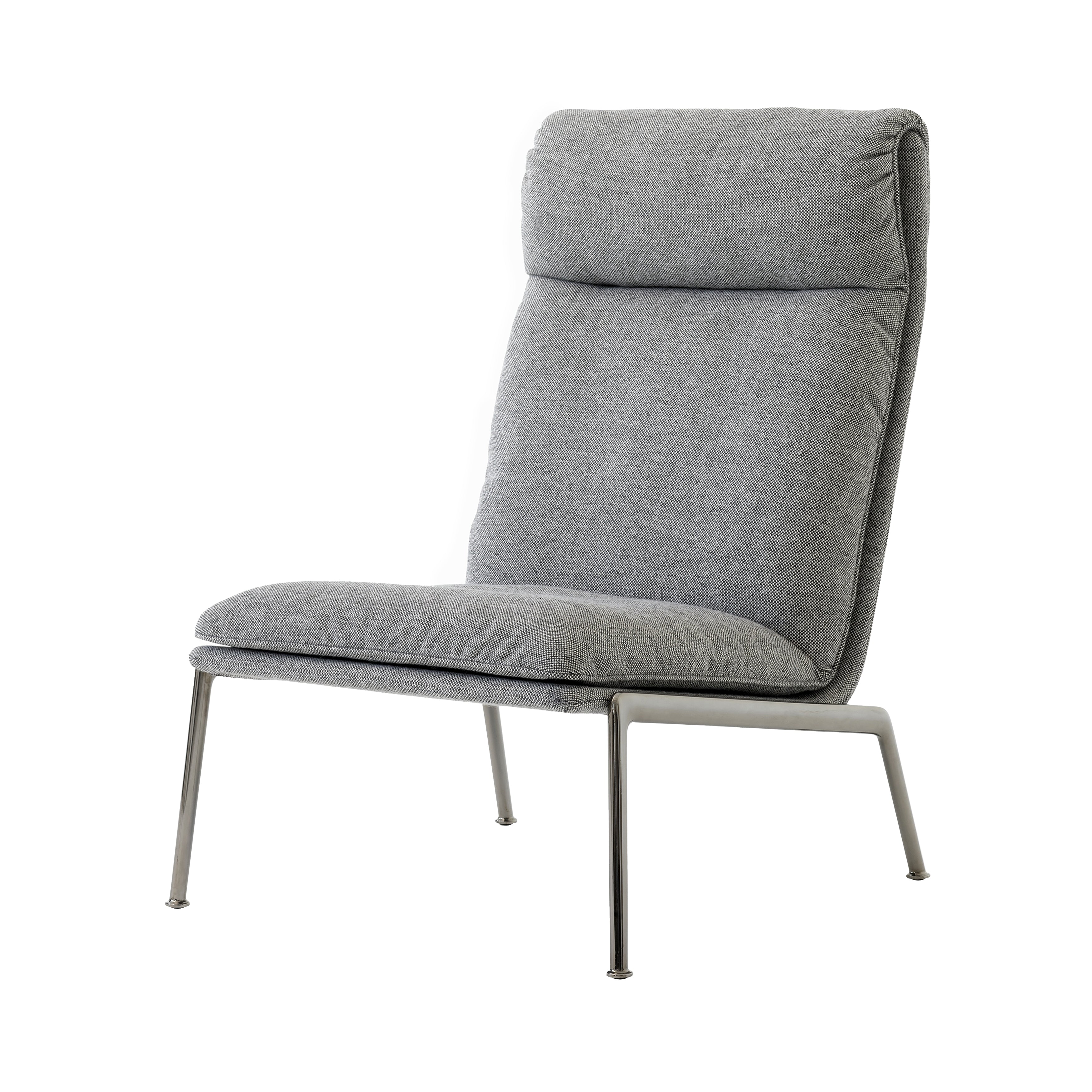 Muno Highback Lounge Chair: LN16 + Dark Chrome