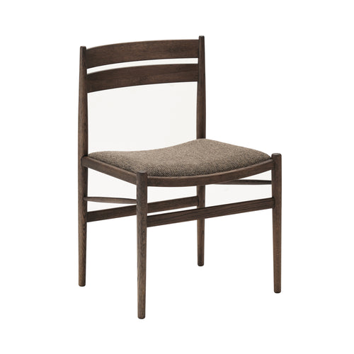 Hiroo Dining Chair N-DC05: Upholstered: Smoked Oak