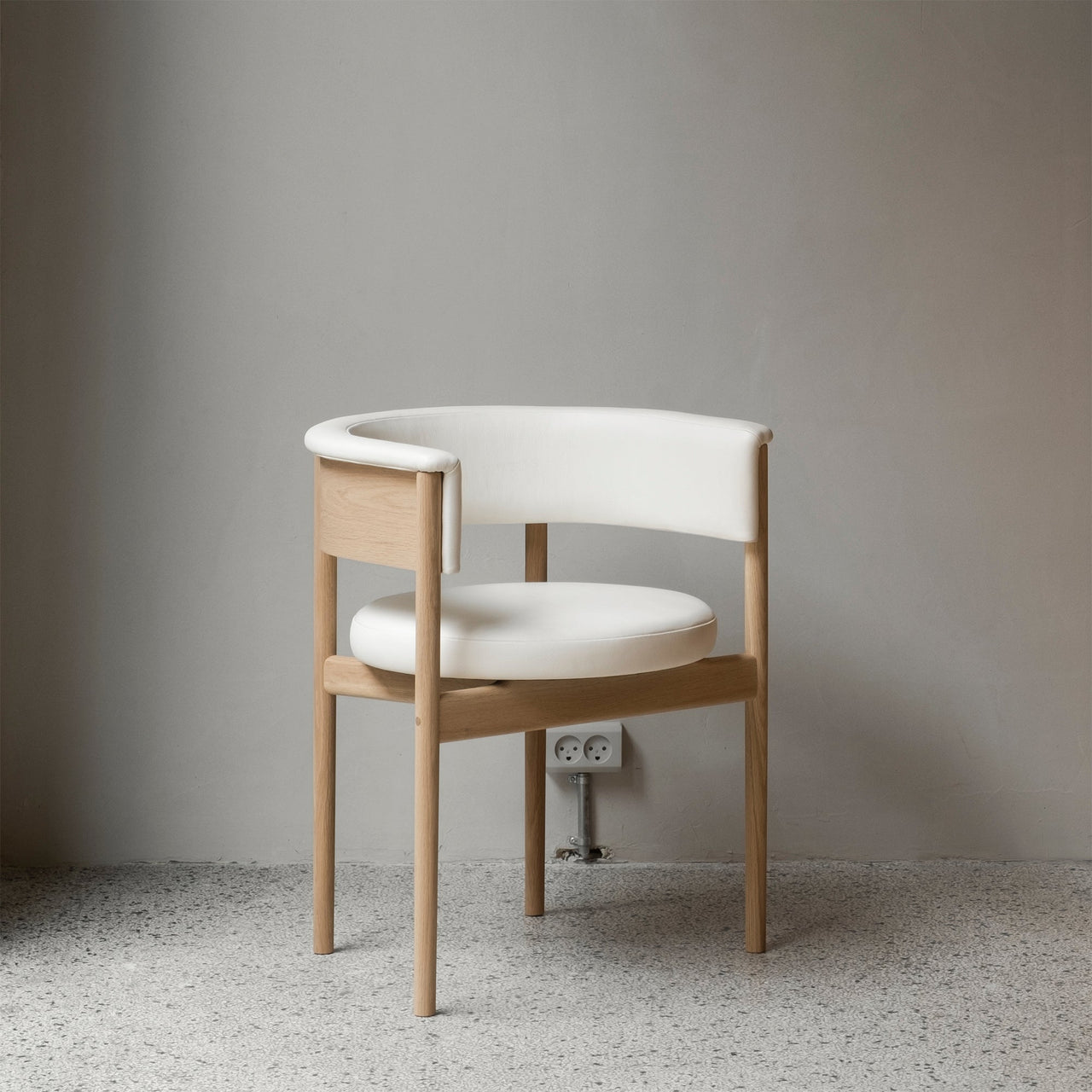 Minatomirai Cafe Side Chair N-SC01: Upholstered